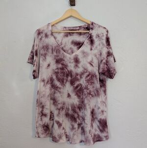 4 FOR $24 American Eagle Soft Sexy Maroon TieDye Tshirt Flowy Cute Comfy Casual